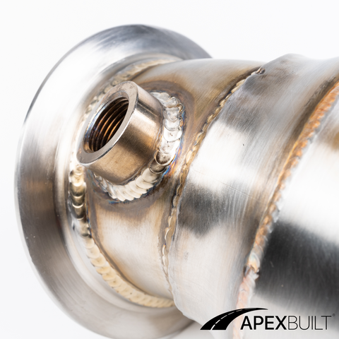 ApexBuilt® BMW F87 M2C, F80 M3, & F82/F83 M4 Resonated Race Downpipes (S55, 2015-20)