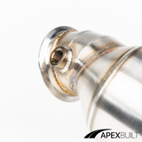 ApexBuilt® BMW F97 X3M & F98 X4M GESI High-Flow Catted Downpipes (S58, 2021+)