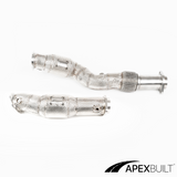 ApexBuilt® G87 M2, G80 M3, & G82/G83 M4 Resonated Mini-Cat Downpipes (S58, 2021+)