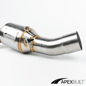 ApexBuilt® BMW F10 N55 High-Flow Catted Downpipe (PWG/3.5") - ApexBuilt, Inc.