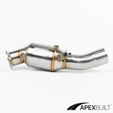 ApexBuilt® BMW F10 N55 High-Flow Catted Downpipe (PWG/3.5") - ApexBuilt, Inc.