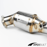 ApexBuilt® BMW F10 N55 High-Flow Catted Downpipe (PWG/3.5") - ApexBuilt, Inc.