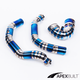 ApexBuilt® BMW F8X M3/M4 S55 Titanium Charge Pipe Kit (2015-18) - ApexBuilt, Inc.