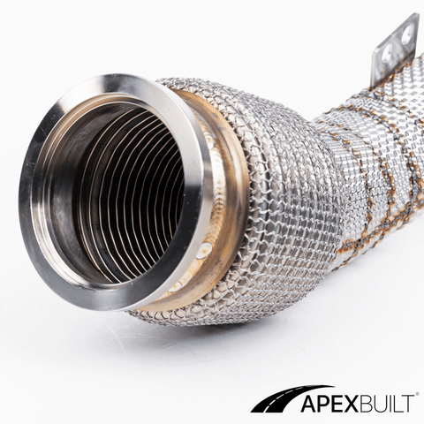 ApexBuilt® BMW F95 X5M & F96 X6M Catless Race Downpipes (S63R, 2020+) - ApexBuilt, Inc.