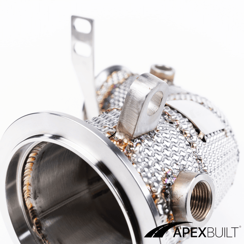 ApexBuilt® BMW F95 X5M & F96 X6M Catless Race Downpipes (S63R, 2020+) - ApexBuilt, Inc.