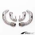 ApexBuilt® BMW F95 X5M & F96 X6M Catless Race Downpipes (S63R, 2020+) - ApexBuilt, Inc.