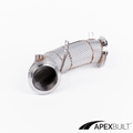 ApexBuilt® BMW F95 X5M & F96 X6M Catless Race Downpipes (S63R, 2020+) - ApexBuilt, Inc.