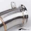 ApexBuilt® BMW F95 X5M & F96 X6M Primary + Secondary Catless Race Downpipes (2020+, S63TU) - ApexBuilt, Inc.