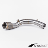 ApexBuilt® BMW F95 X5M & F96 X6M Primary + Secondary Catless Race Downpipes (2020+, S63TU) - ApexBuilt, Inc.