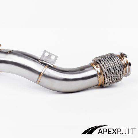 ApexBuilt® BMW F95 X5M & F96 X6M Primary + Secondary Catless Race Downpipes (2020+, S63TU) - ApexBuilt, Inc.