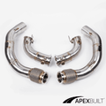 ApexBuilt® BMW F95 X5M & F96 X6M Primary + Secondary Catless Race Downpipes (2020+, S63TU) - ApexBuilt, Inc.