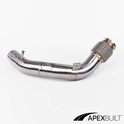 ApexBuilt® BMW F95 X5M & F96 X6M Primary + Secondary Catless Race Downpipes (2020+, S63TU) - ApexBuilt, Inc.