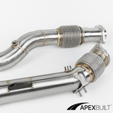 ApexBuilt® BMW F9X X3M/X4M Catless Race Downpipes - ApexBuilt, Inc.
