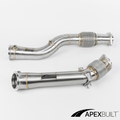 ApexBuilt® BMW F9X X3M/X4M Catless Race Downpipes - ApexBuilt, Inc.