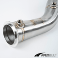 ApexBuilt® BMW F9X X3M/X4M Catless Race Downpipes - ApexBuilt, Inc.