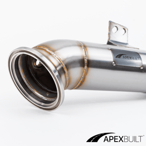 ApexBuilt® Toyota A90/A91 Supra 4" Exit Catless Race Downpipe (2020+, B58) - ApexBuilt, Inc.